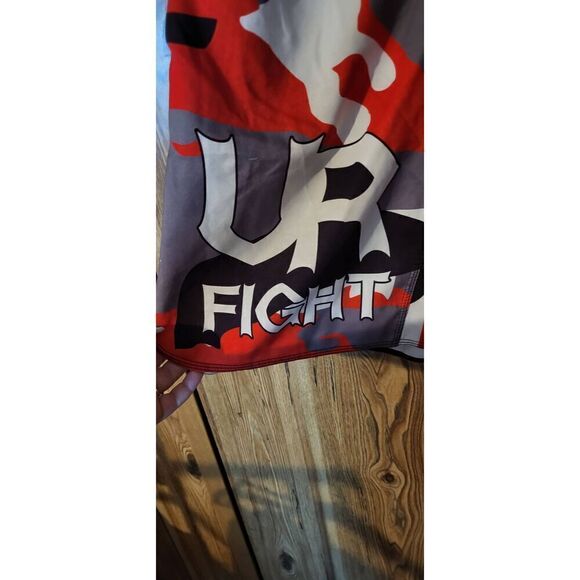 UR Fight red/grey athletic men's shorts - Picture 4 of 4